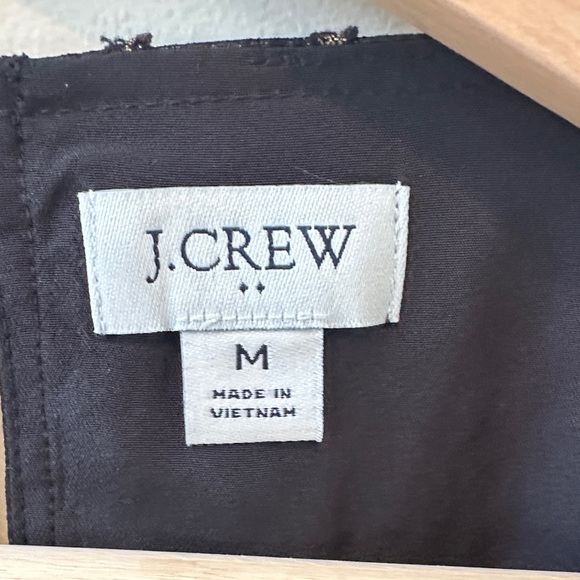 J. Crew Black Blouse with Gold Dots - Picture 2 of 6